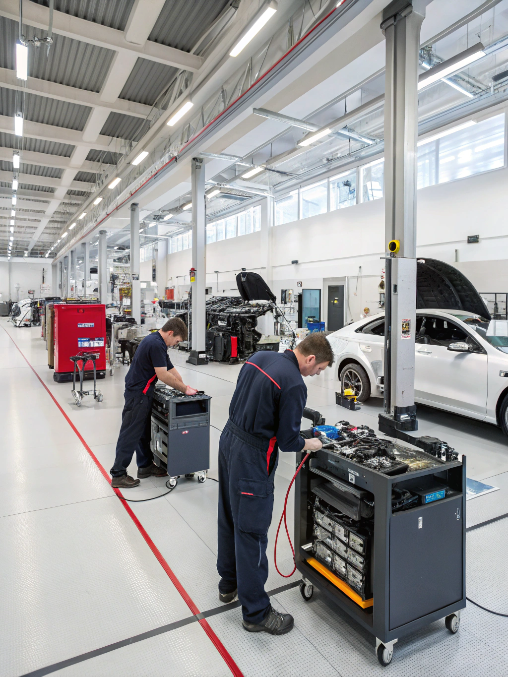 Proceso profesional de descarbonización de motor con tecnología HHO